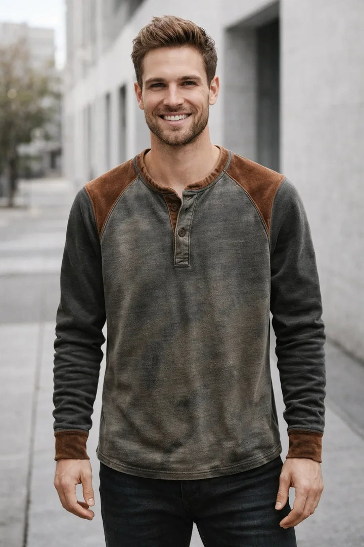 Herren Langarmshirt, bequem & vielseitig für Alltag und Freizeit. Hoher Tragekomfort.