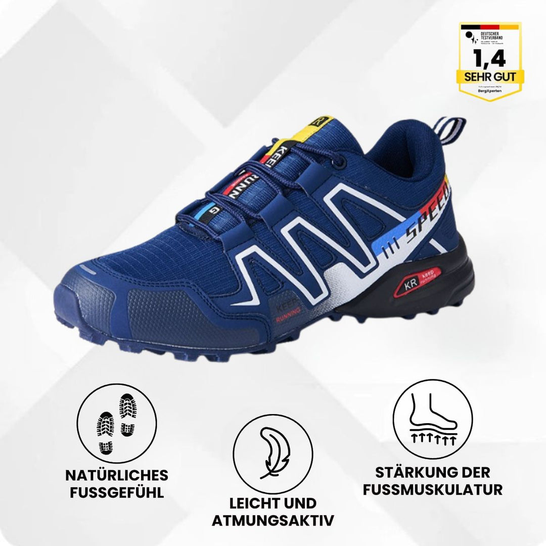 Rutschfeste Trekkingschuhe, wasserdicht & langlebig; bequeme Schuhe für anspruchsvolle Touren.