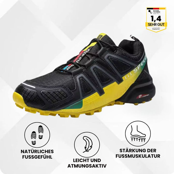 Ergonomische Wanderschuhe unisex, mit guter Dämpfung; perfekte Outdoorschuhe für Trekking.