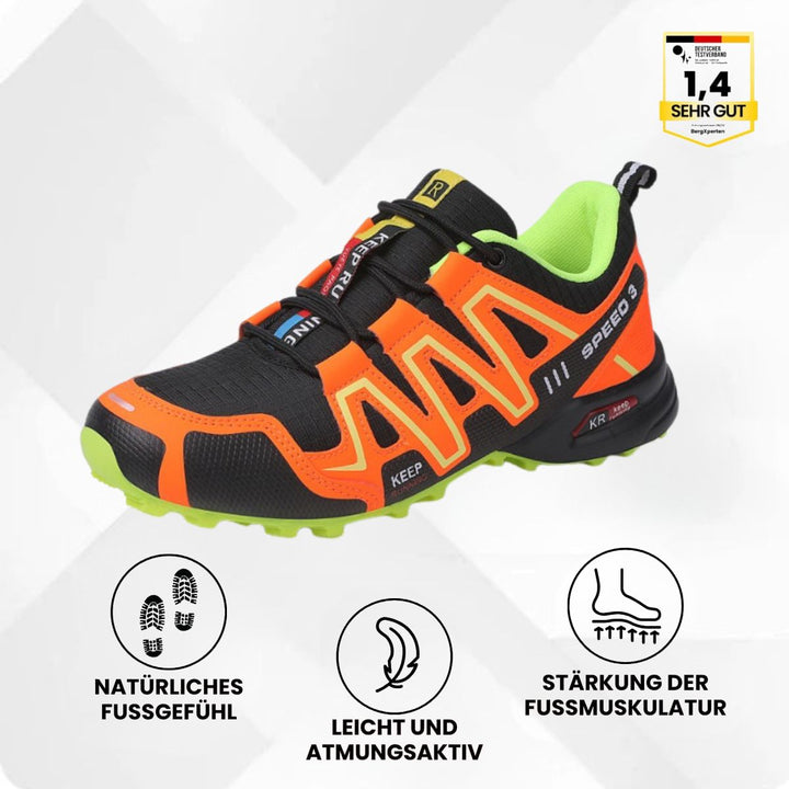 Unisex Wanderschuhe, rutschfest & atmungsaktiv; ergonomische Komfortschuhe für aktive Herren/Damen.