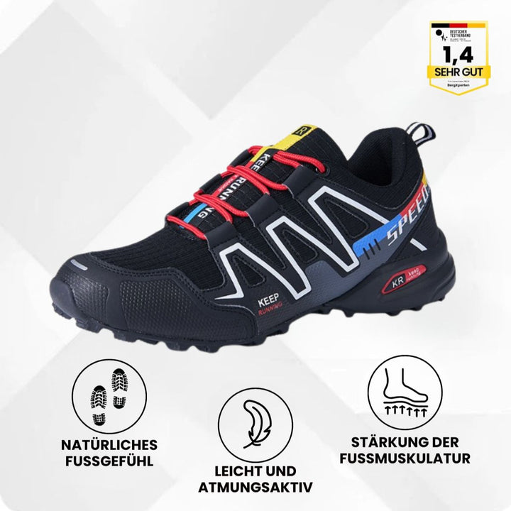Komfortable Freizeitschuhe unisex, ergonomische Passform; robuste Trekkingschuhe für Outdoor-Fans.