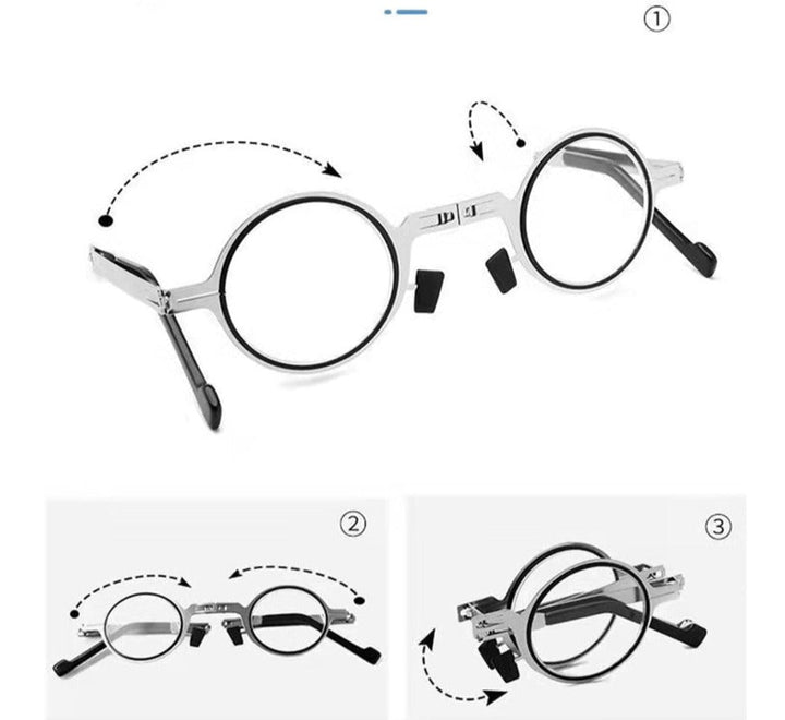 Faltbare Lesehilfe kompakt im passenden Etui. Ultraleicht, kratzfest & ideal für unterwegs. Unisex-Design.