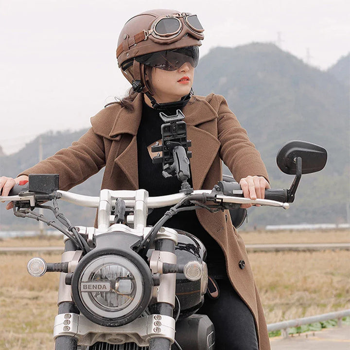 Retro scooterhelm voor dagelijks gebruik, unisex model met DOT-certificering, biedt comfort en een coole vintage-look.