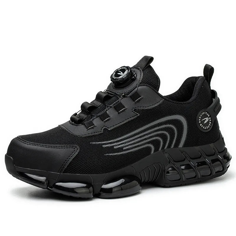 Unisex Sicherheitsschuhe mit Stahlkappe & Durchtrittschutz. Atmungsaktive Arbeitssneakers für Herren, ganzjähriger Komfort & Schutz.