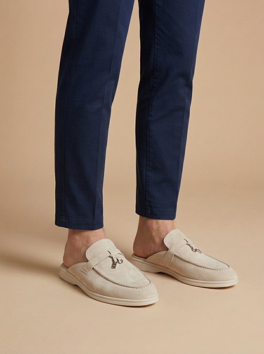 Modische Herren Slip-On Mules, perfekt für entspannte Freizeit-Looks und sommerliche Spaziergänge.