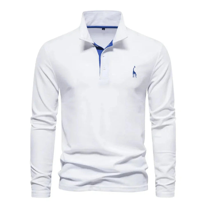 Weiches, atmungsaktives Herren Langarm Poloshirt; komfortables Oberteil für höchsten Tragekomfort im Business & Alltag.