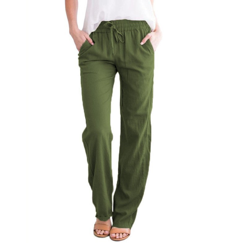 Damen Sommer Freizeithose Regular Fit. Leicht & bequem für Spaziergänge und entspannte Tage.