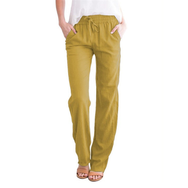 Damen Leichte Sommer Freizeithose Regular Fit. Bequeme, moderne Hose für urbane Freizeit.