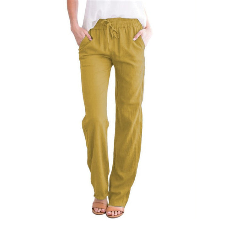 Damen Leichte Sommer Freizeithose Regular Fit. Bequeme, moderne Hose für urbane Freizeit.