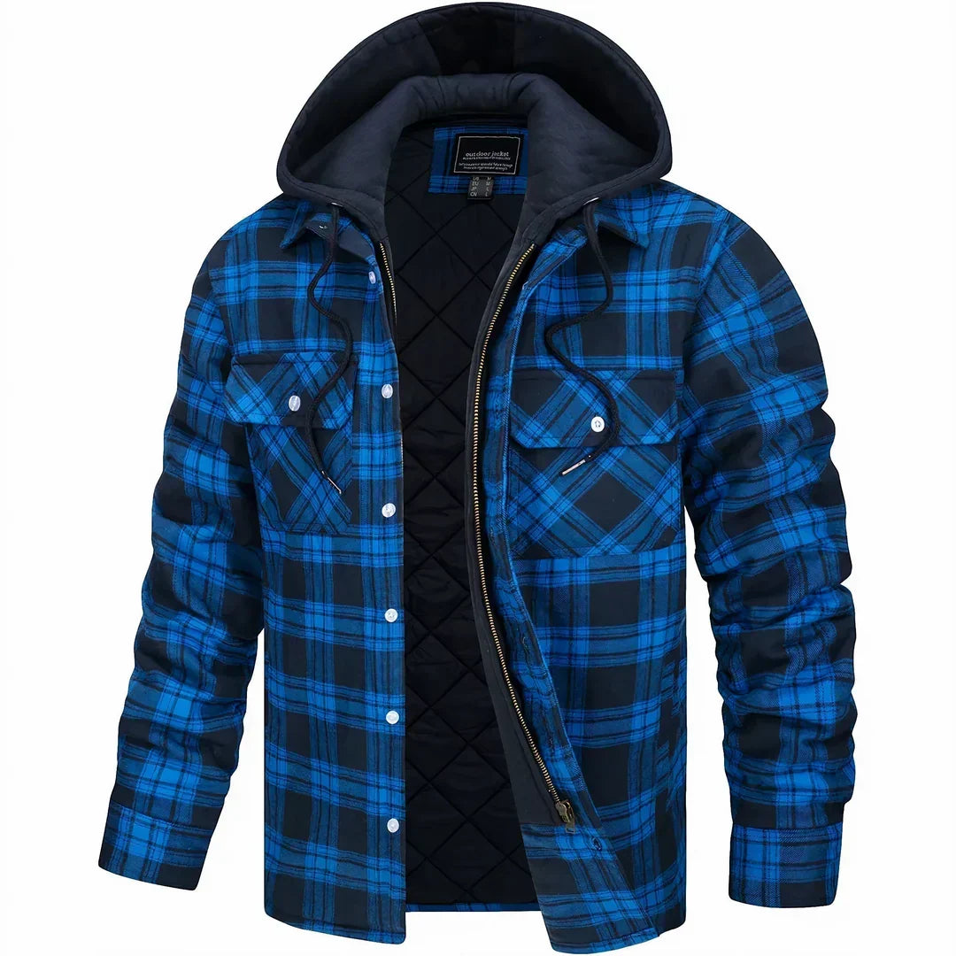Bequeme & isolierte Herren Winterjacke für maximale Bewegungsfreiheit bei Kälte. Winddichte Outdoor-Herbstjacke.
