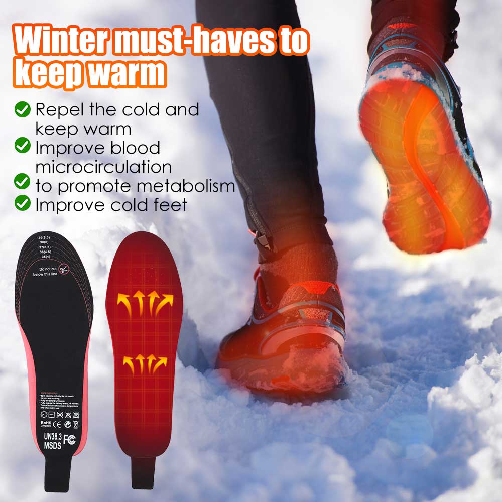 Unisex beheizte Einlegesohlen "Aurora" für ultimativen Winterkomfort und warme Füße bei Kälte.