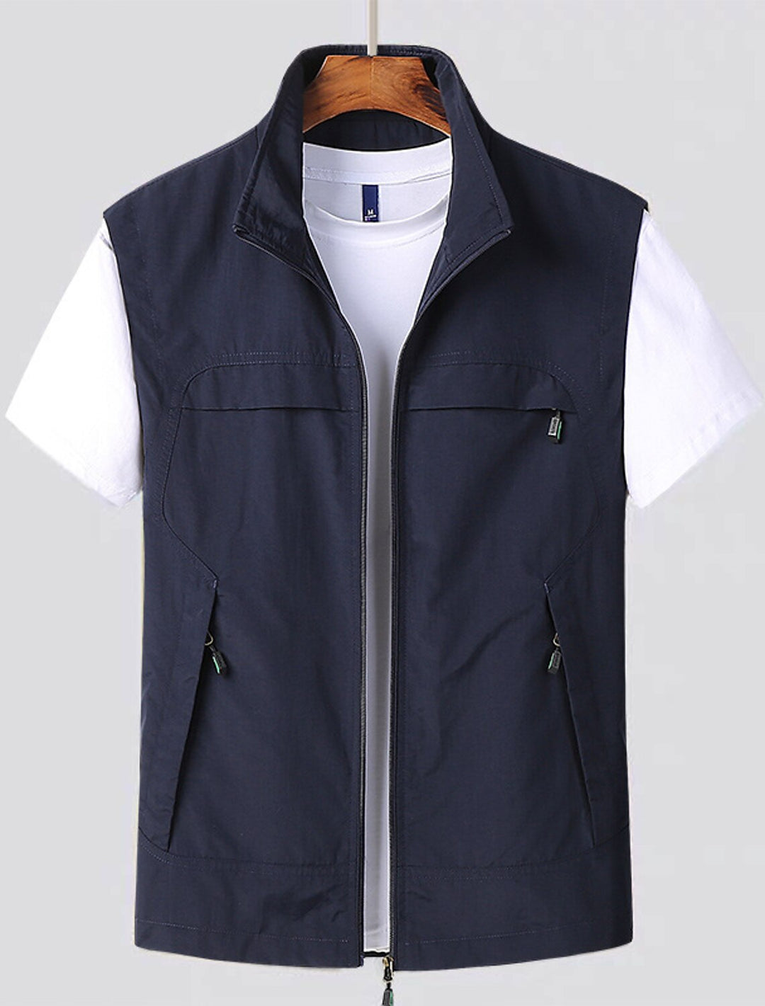 Herren Outdoor Funktionsweste, leicht & schnelltrocknend. Ideal zum Wandern & Angeln, mit praktischen Taschen.