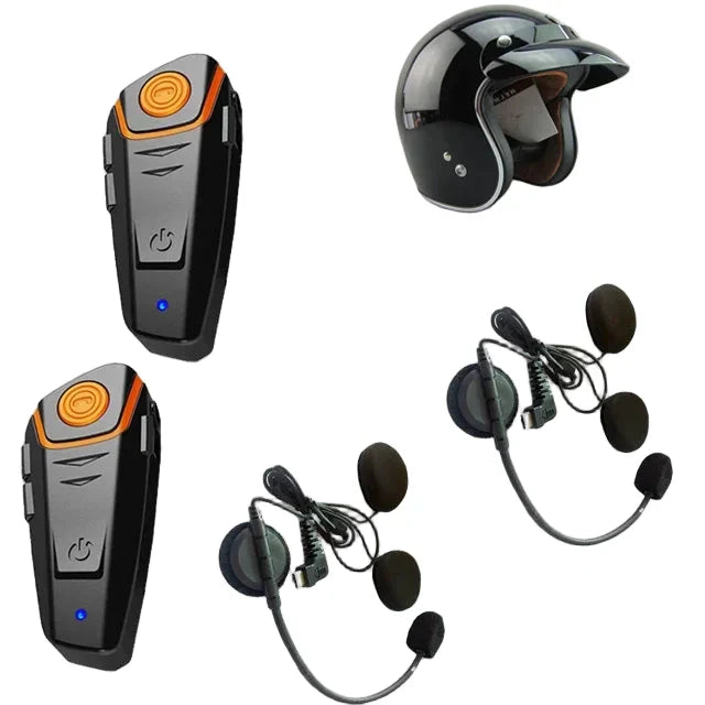 RoadLink Motorrad Intercom: Wasserdichtes Bluetooth Kommunikationssystem für Helme mit FM und 1000m Reichweite.