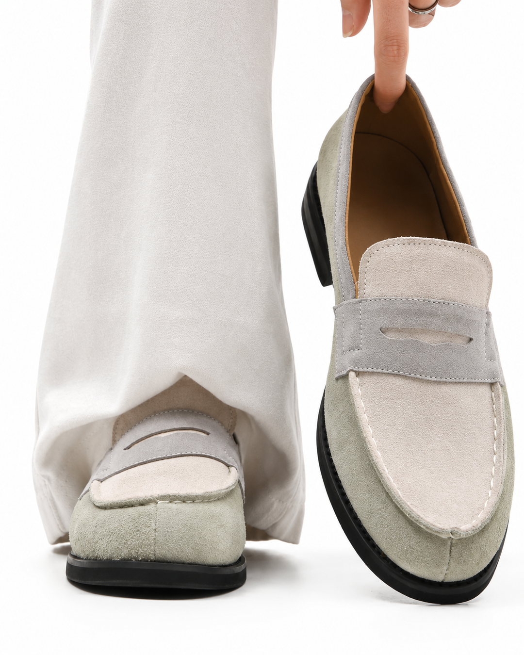 Klassische Herren Slip-on Loafer, elegant und vielseitig für modebewusste Männer im Sommer.