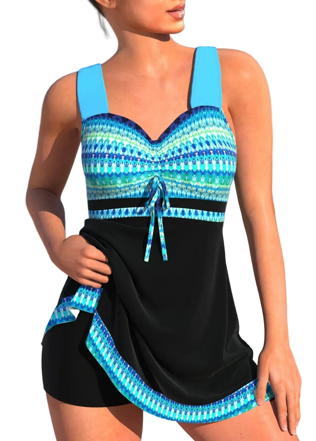 Modisches Damen Tankini-Oberteil für Strand und Pool. Komfortable Bademode, ideal für sommerliche Tage.