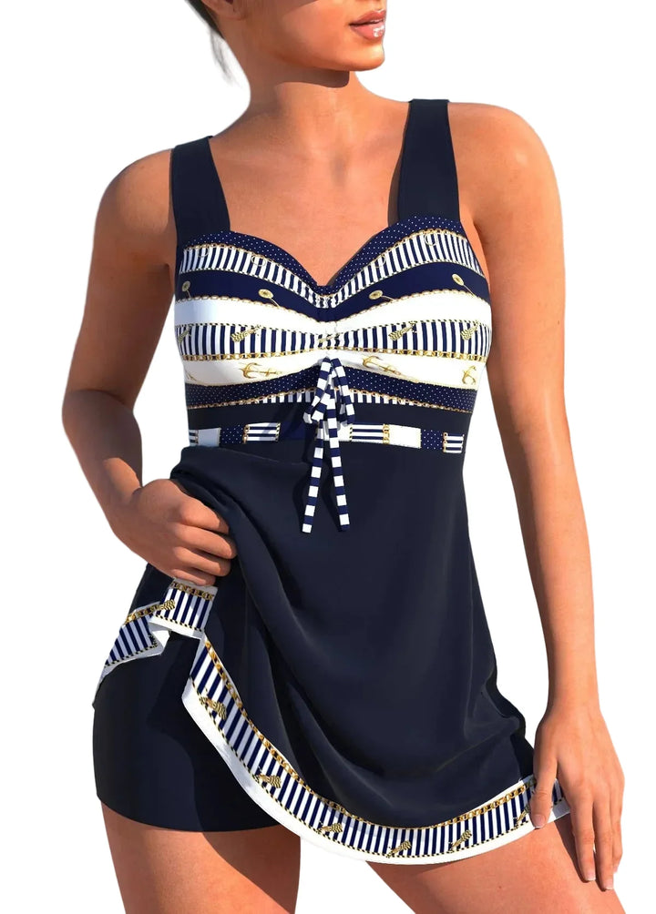 High Waist Tankini-Hose für Damen. Bequemer Zweiteiler, Bademode für den Sommer, perfekt für Strand & Pool.